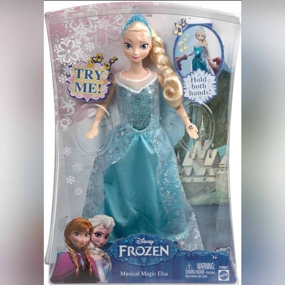 NWT Mattel Musical Disney Frozen Elsa Fashion Doll
